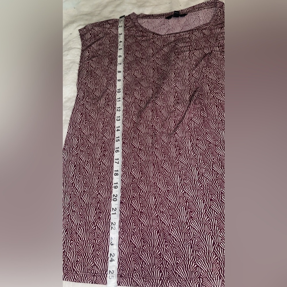 Banana Republic Vintage Theater Seat Pattern Cap Sleeve Top Medium - Picture 8 of 9